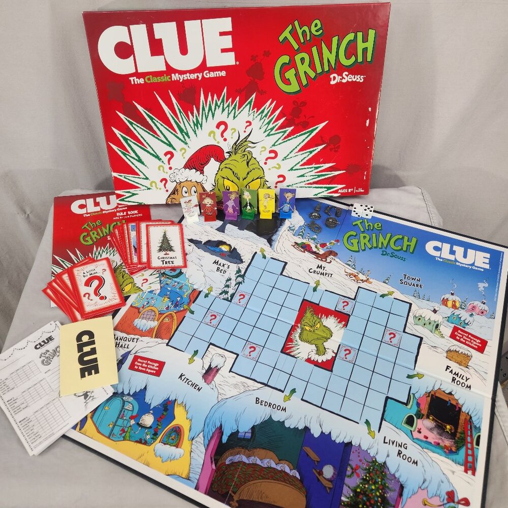 CLUE Dr. Seuss How the Grinch Stole Christmas The Classic Mystery Game